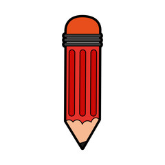 Wooden pencil symbol vector illustration graphic design