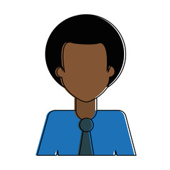 Businessman faceles profile vector illustration graphic design