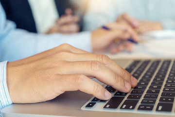 Group of teamwork businessman and woman in the meeting