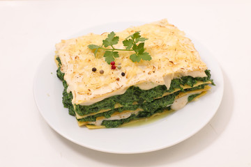 lasagne with spinach and ricotta