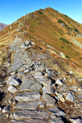 Poland, Tatra Mountains, Zakopane - Posredni Wierch Goryczkowy peaks seen from the Track towards Czerwone Wiechy peaks © Art Media Factory
