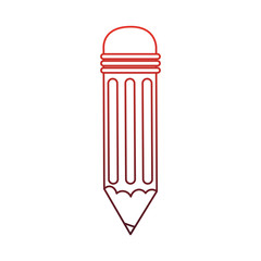 Wooden pencil symbol vector illustration graphic design