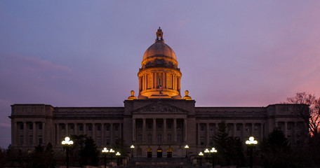 Blue Hour / Sunset - State Capitol Building - Frankfort, Kentucky