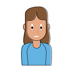 Young woman cartoon vector illustration graphic design