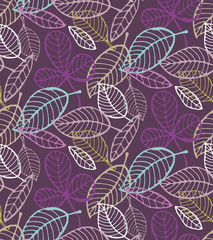Floral pattern - hand drawn doodle background