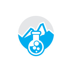 Lab Mountain Logo Icon Design