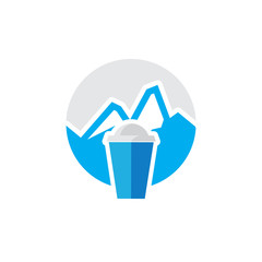 Drink Mountain Logo Icon Design