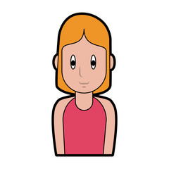 Young woman cartoon vector illustration graphic design