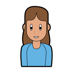 Young woman cartoon vector illustration graphic design