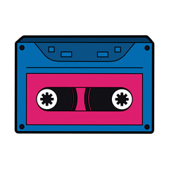 Obraz premium Music cassette symbol vector illustration graphic design