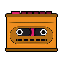 Music cassette symbol vector illustration graphic design