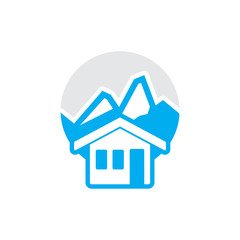 House Mountain Logo Icon Design