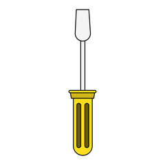 Screwdriver tool symbol vector illustration graphic design