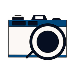 Photographic camera symbol vector illustration graphic design