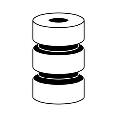 Database disks technology vector illustration graphic design