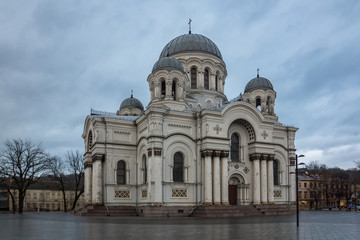 Fototapeta na wymiar Church of St. Michael the Archangel in Kaunas, Lithuania