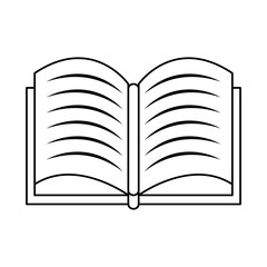 Book open symbol vector illustration graphic design
