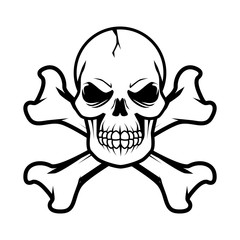 Skull and Bones Vector 