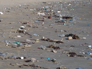 Junk on the beach