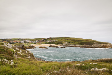 beautiful and rocky green coastline for the holidays
