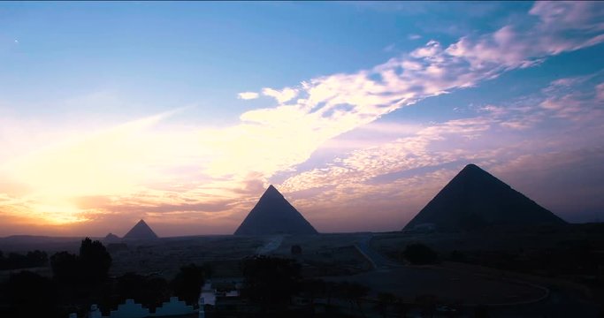 pyramides d'egypte time lapse 