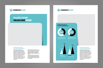 Business brochure concept flyer design a4 template