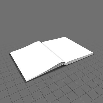 Open bound sketchbook (flat) 2