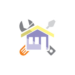 House Repair Logo Icon Design