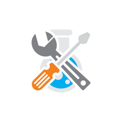 Lab Repair Logo Icon Design