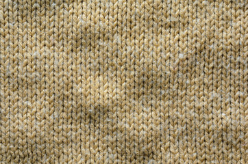 Knit Texture of Beige Wool Knitted Fabric with Regular Pattern. Knit Sweater Blank Background