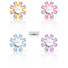 Brochure header layout template