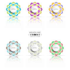 Brochure header layout template