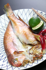 grilled japanese tilefish,amadai no wakasa yaki