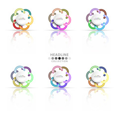 Brochure header layout template