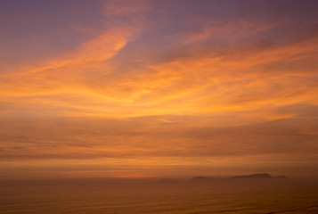Fototapeta na wymiar Sunset Miraflores Lima Peru