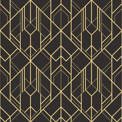 Abstract art deco tiles pattern02