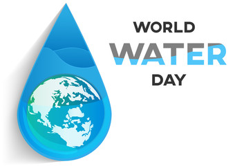 world water day vector background