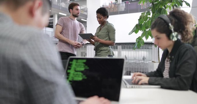 Developers working in an office