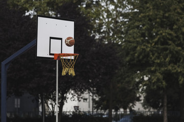 View of the street basketball court