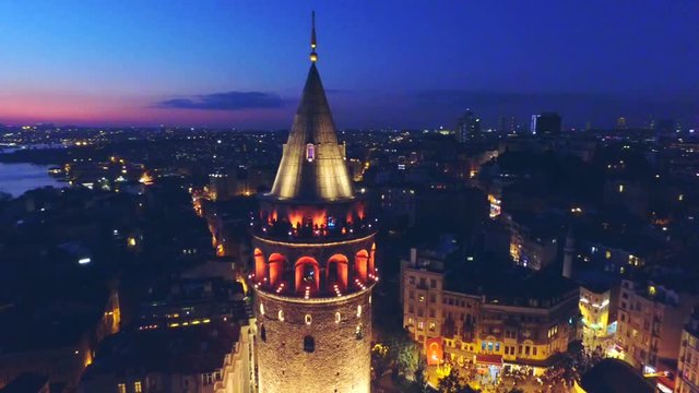 Havdan istanbul galata kulesi