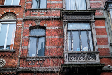 Obraz premium Very old architecture of Europe, Brussels, Belgium