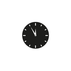 Clock black icon