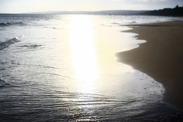 Fototapeta premium Waves on the beach in the tropics