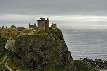 Fototapeta na wymiar Castelo de Dunottar na Escócia