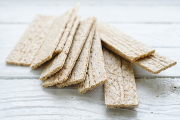 Healthy eating dry rice diet breads.