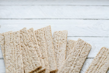 Healthy eating dry rice diet breads.