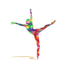 Vector illustration of Ballerina silhouette