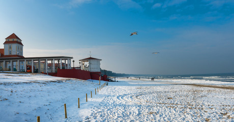 Schnee an der Ostsee