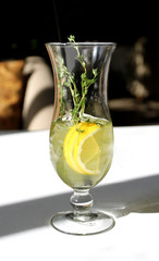 Macro photo of a delicious cocktail