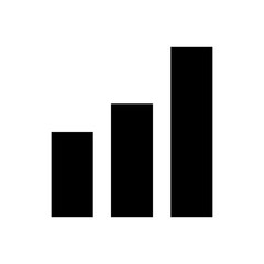  growing graph icon. Vector illustration